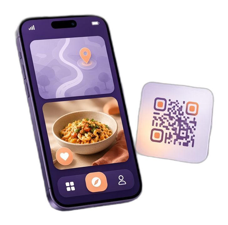 Гости находят заведение через QR-CAFE
